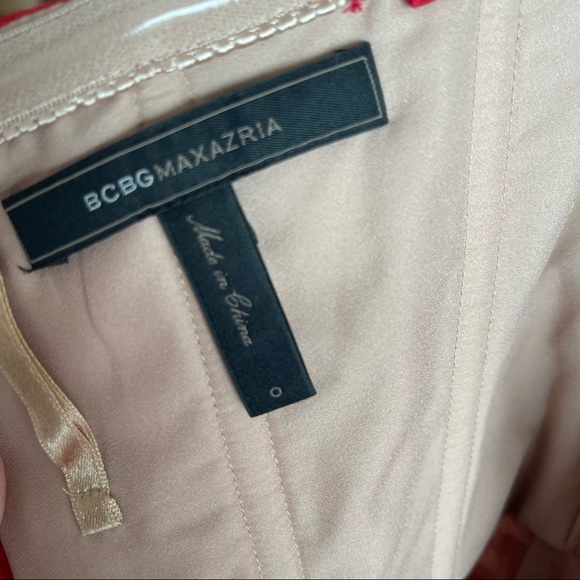 BCBG Vienna Red Sequins and Lace dress with Tulle overlay size 0 - Picture 7 of 7